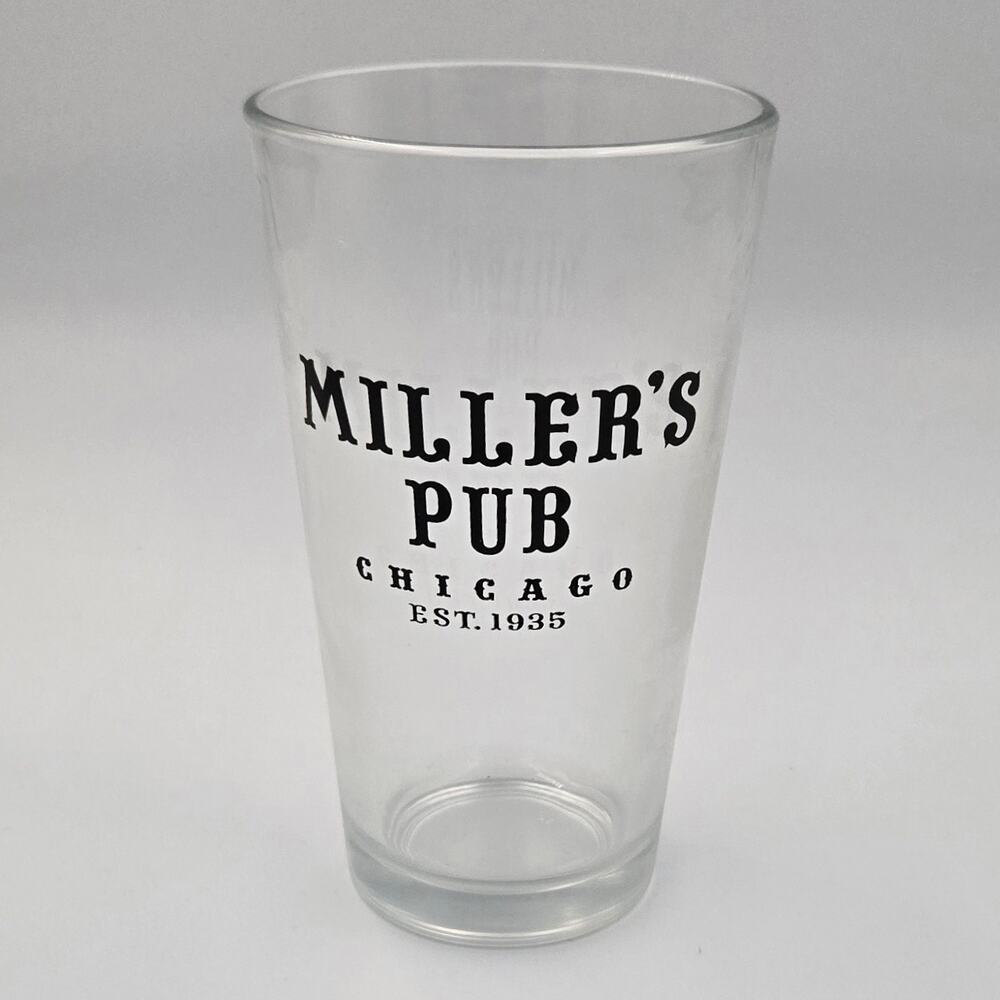 Miller's Pub Chicago Est 1935 Clear Pint Glass